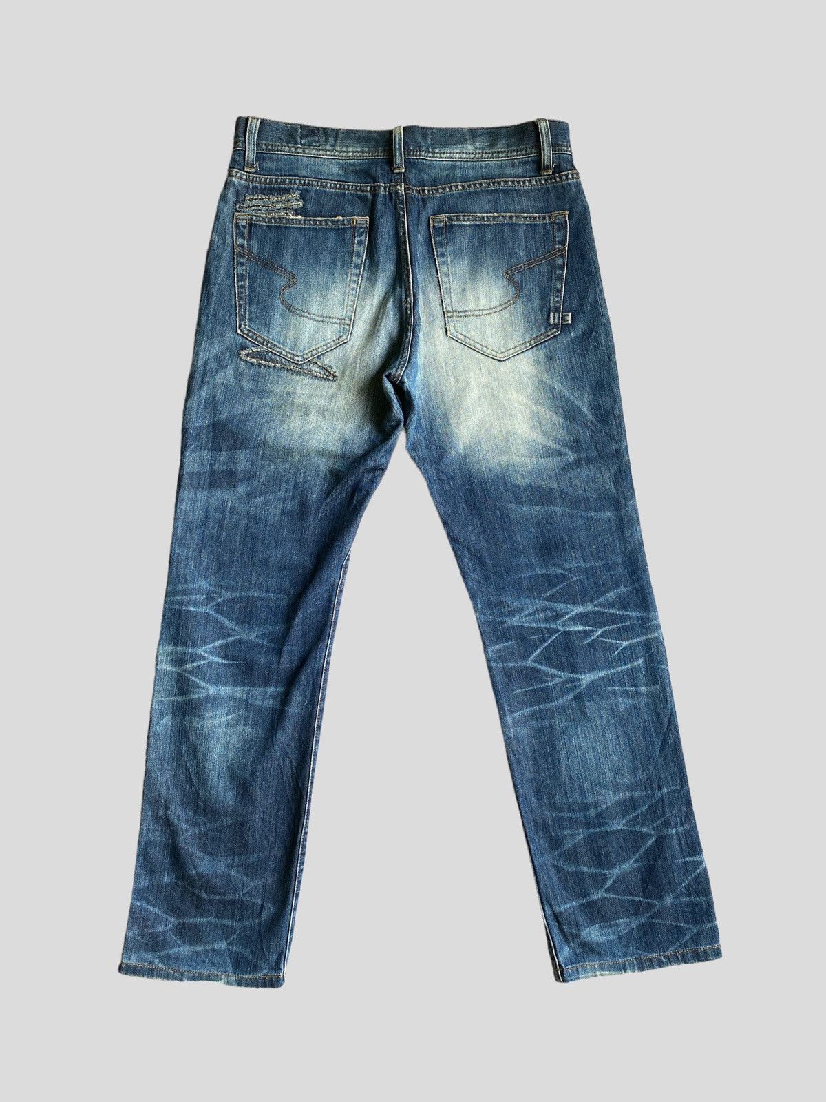 Tornado Mart Vintage SEMANTIC DESIGN Distressed Tornado Mart Style Denim Size US 31 - 3 Thumbnail