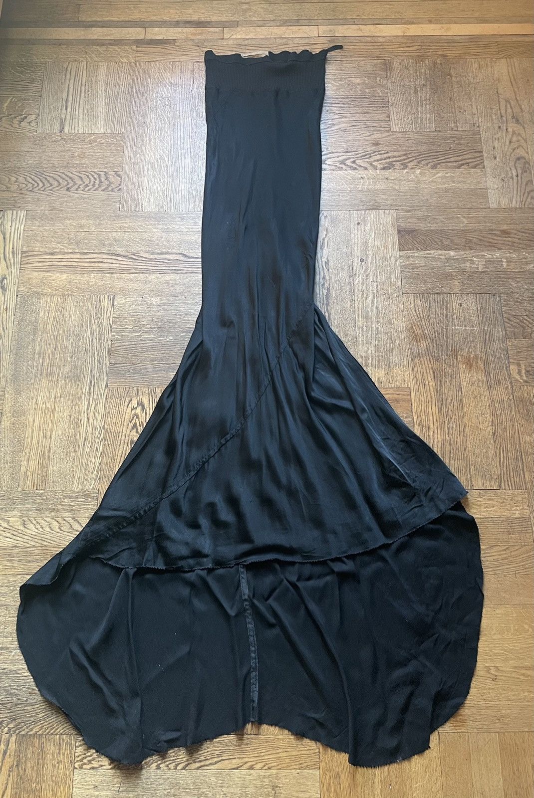Rick Owens Spring Summer 1999 Electra Silk fishtail Gown Size S / US 4 / IT 40 - 1 Thumbnail