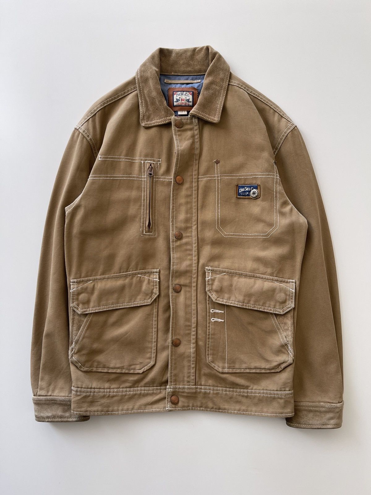 Diesel Vintage Diesel Workers Chore Jacket Size US S / EU 44-46 / 1 - 14 Thumbnail