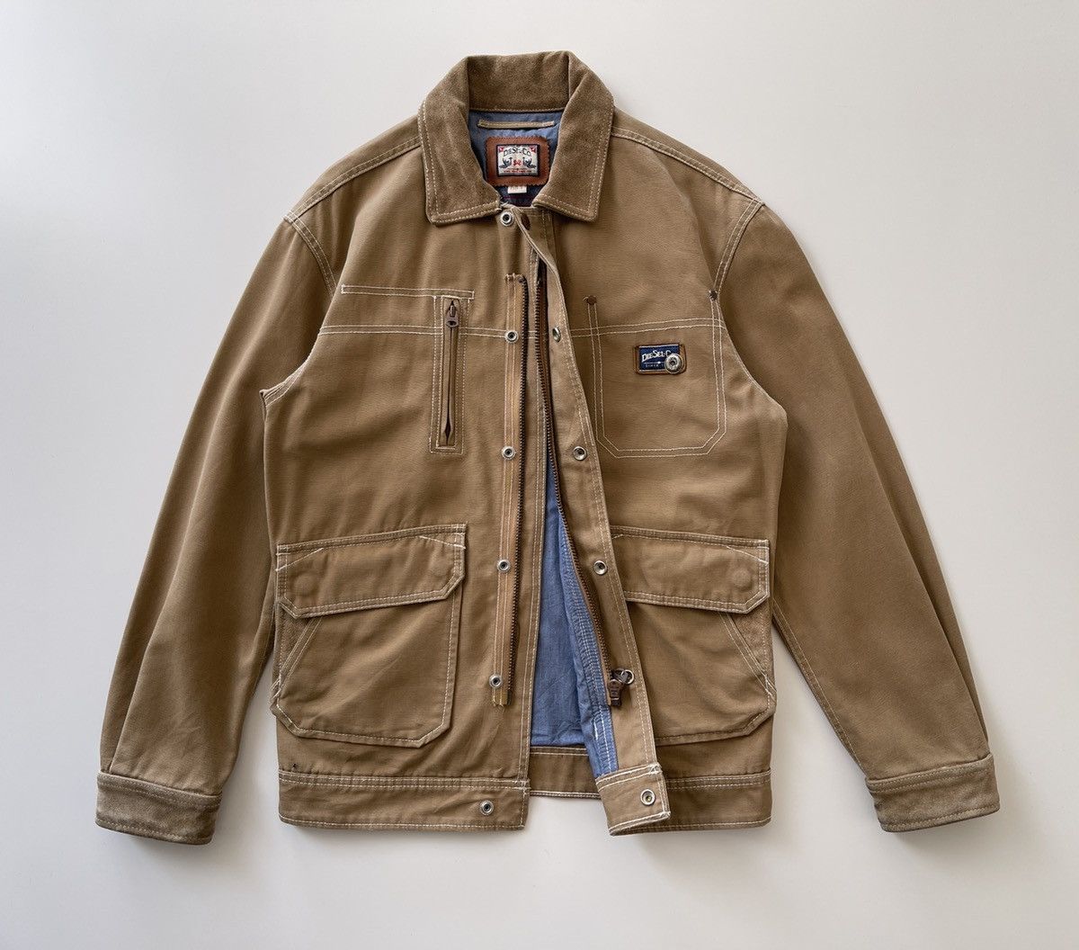 Diesel Vintage Diesel Workers Chore Jacket Size US S / EU 44-46 / 1 - 4 Thumbnail