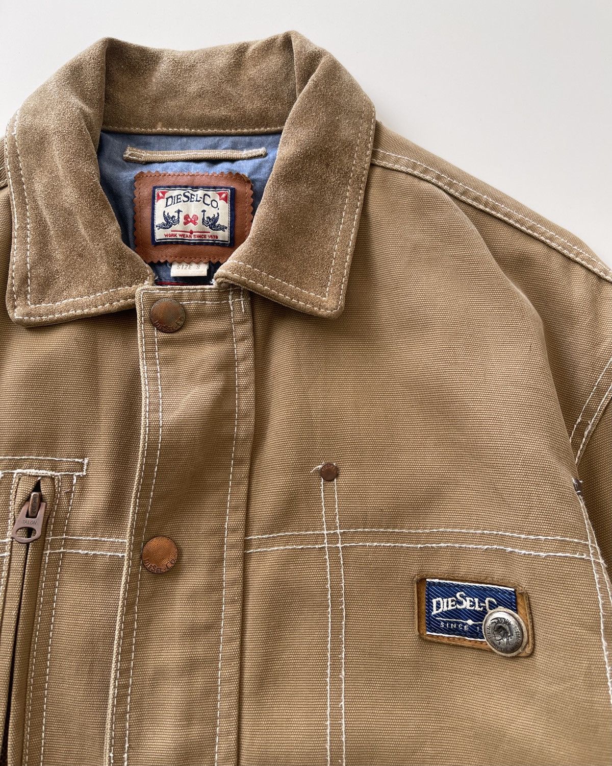 Diesel Vintage Diesel Workers Chore Jacket Size US S / EU 44-46 / 1 - 6 Thumbnail