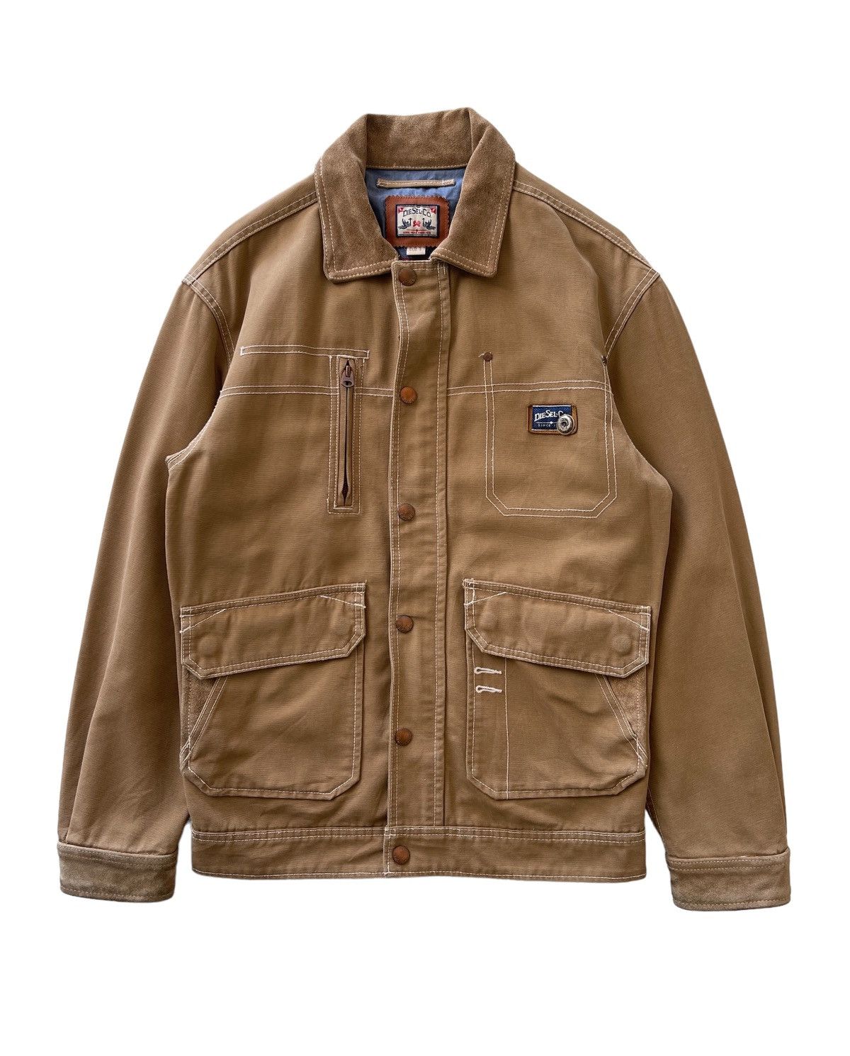 Diesel Vintage Diesel Workers Chore Jacket Size US S / EU 44-46 / 1 - 1 Thumbnail