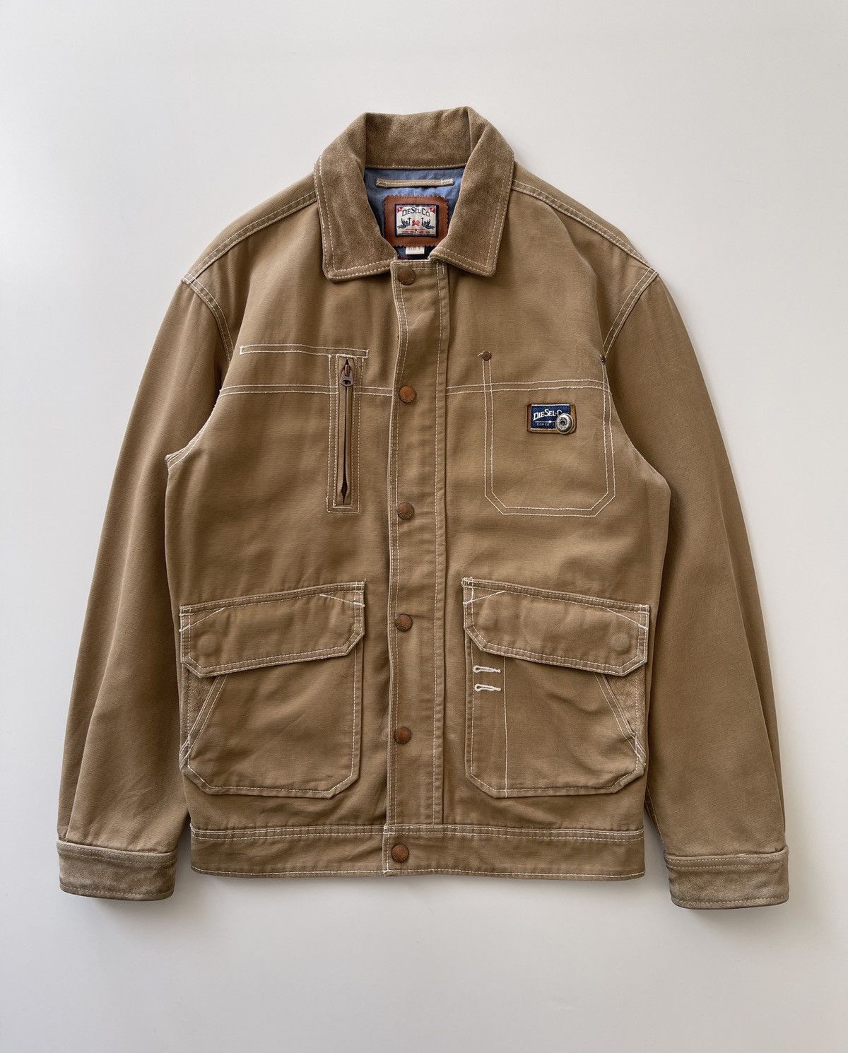 Diesel Vintage Diesel Workers Chore Jacket Size US S / EU 44-46 / 1 - 7 Thumbnail