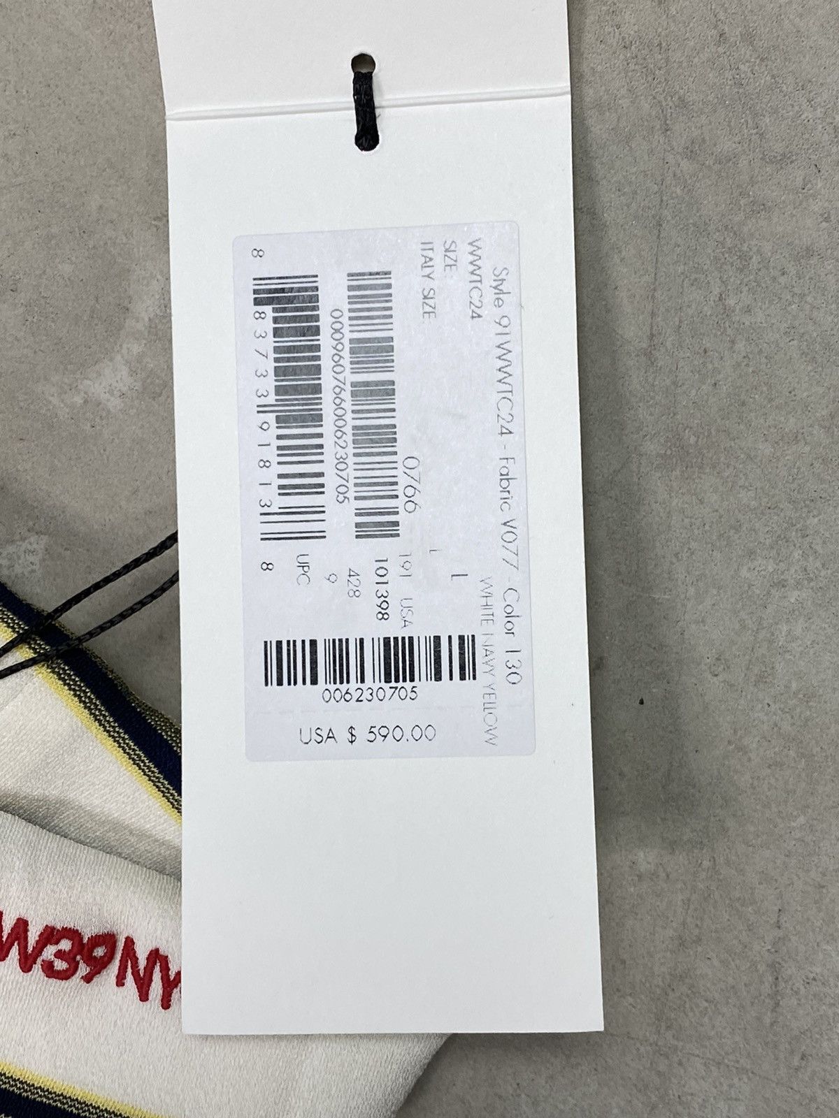 Calvin Klein 205W39NYC Calvin Klein 205W39NYC Striped Logo Turtleneck Size US L / EU 52-54 / 3 - 6 Thumbnail
