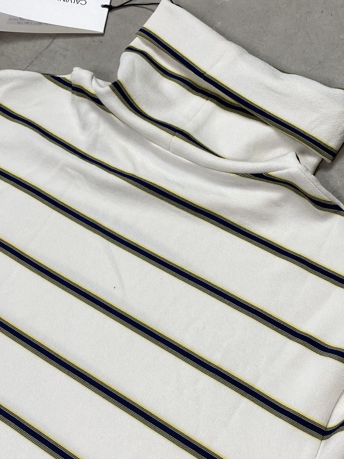 Calvin Klein 205W39NYC Calvin Klein 205W39NYC Striped Logo Turtleneck Size US L / EU 52-54 / 3 - 8 Thumbnail