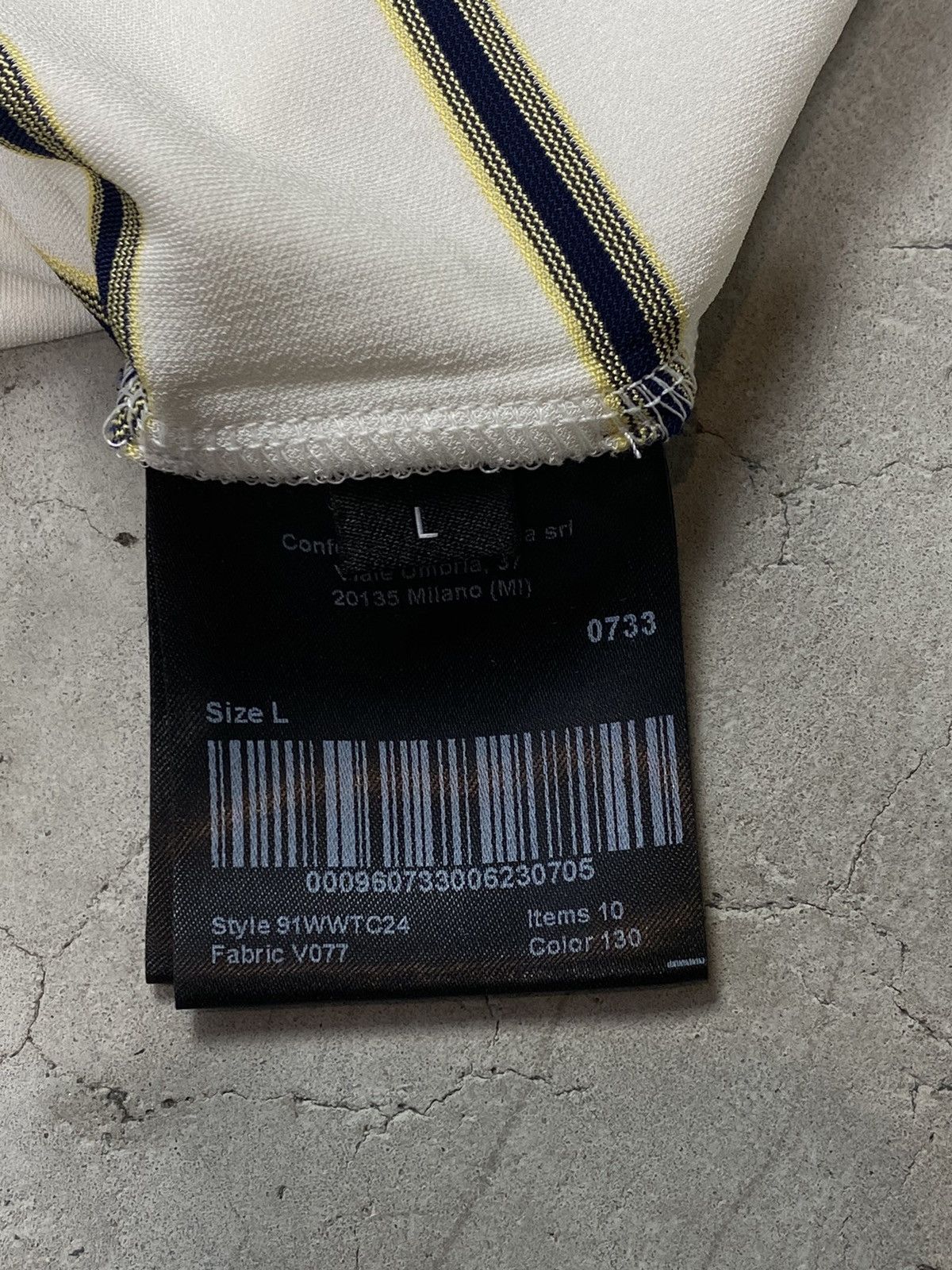 Calvin Klein 205W39NYC Calvin Klein 205W39NYC Striped Logo Turtleneck Size US L / EU 52-54 / 3 - 5 Thumbnail