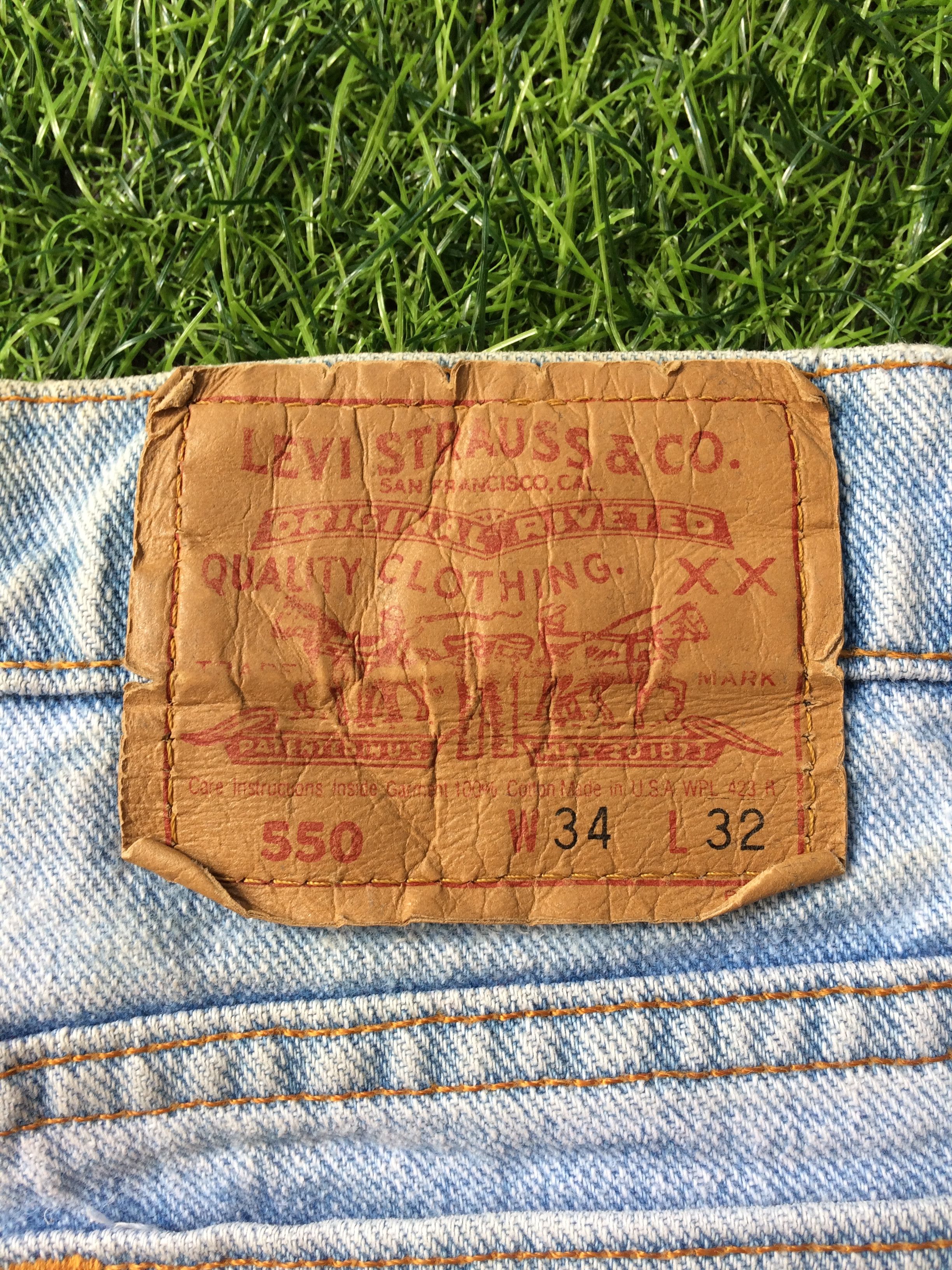 Levi's × Vintage Levis 550 Light Wash Jeans #B-749 Size US 34 / EU 50 - 10 Thumbnail