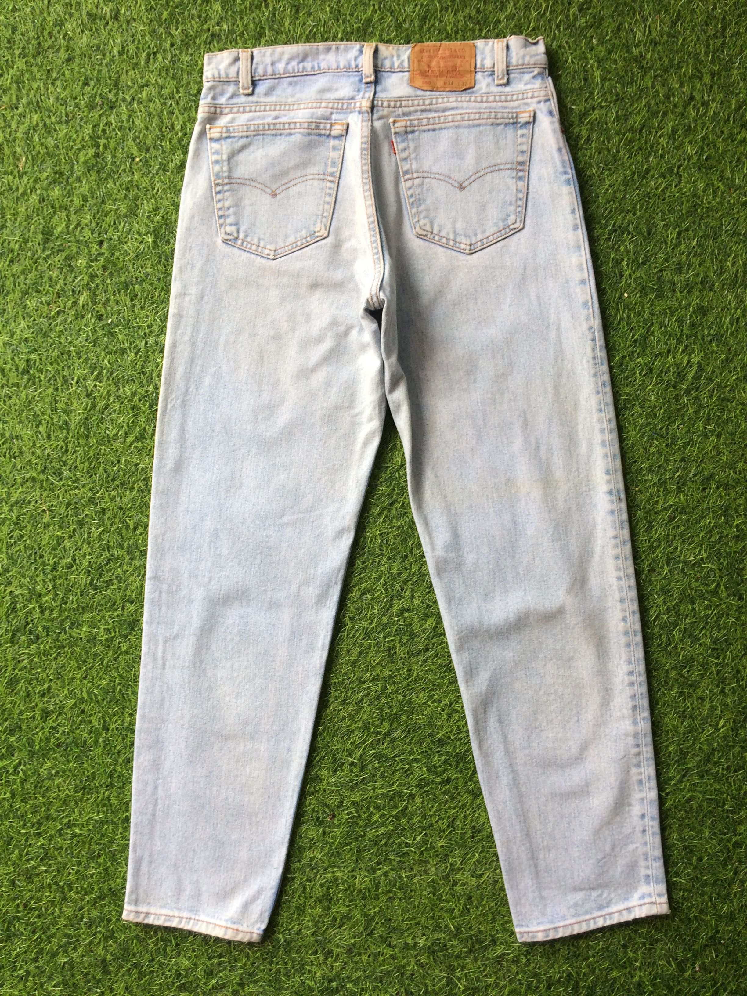 Levi's × Vintage Levis 550 Light Wash Jeans #B-749 Size US 34 / EU 50 - 2 Thumbnail