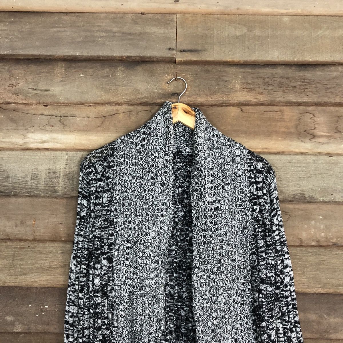 Homespun Knitwear TopValu Grey Knitwear cardigan japan #533B Size US S / EU 44-46 / 1 - 2 Thumbnail