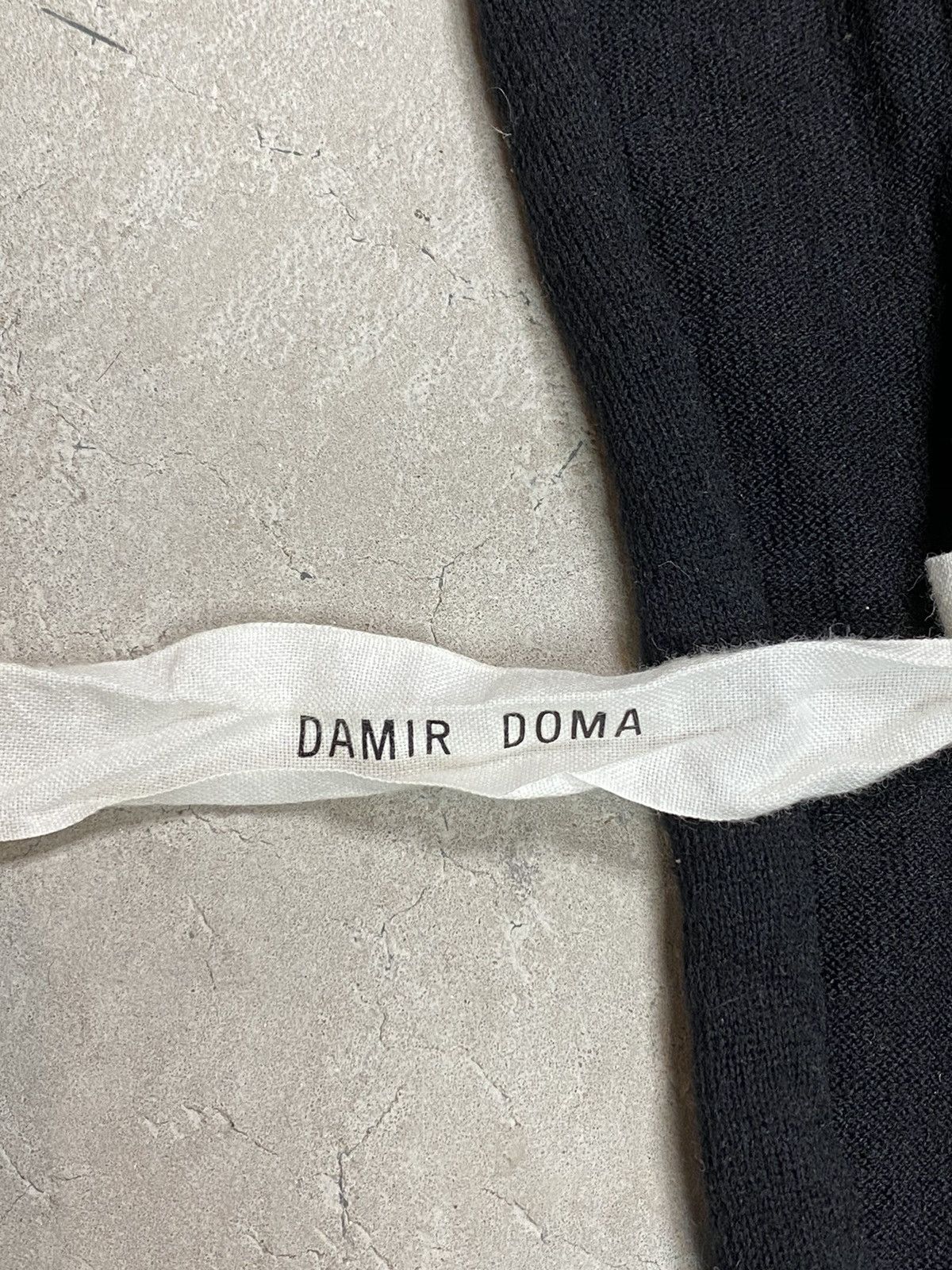 Damir Doma Damir Doma Wool Knit Thin Scarf Size ONE SIZE - 4 Thumbnail