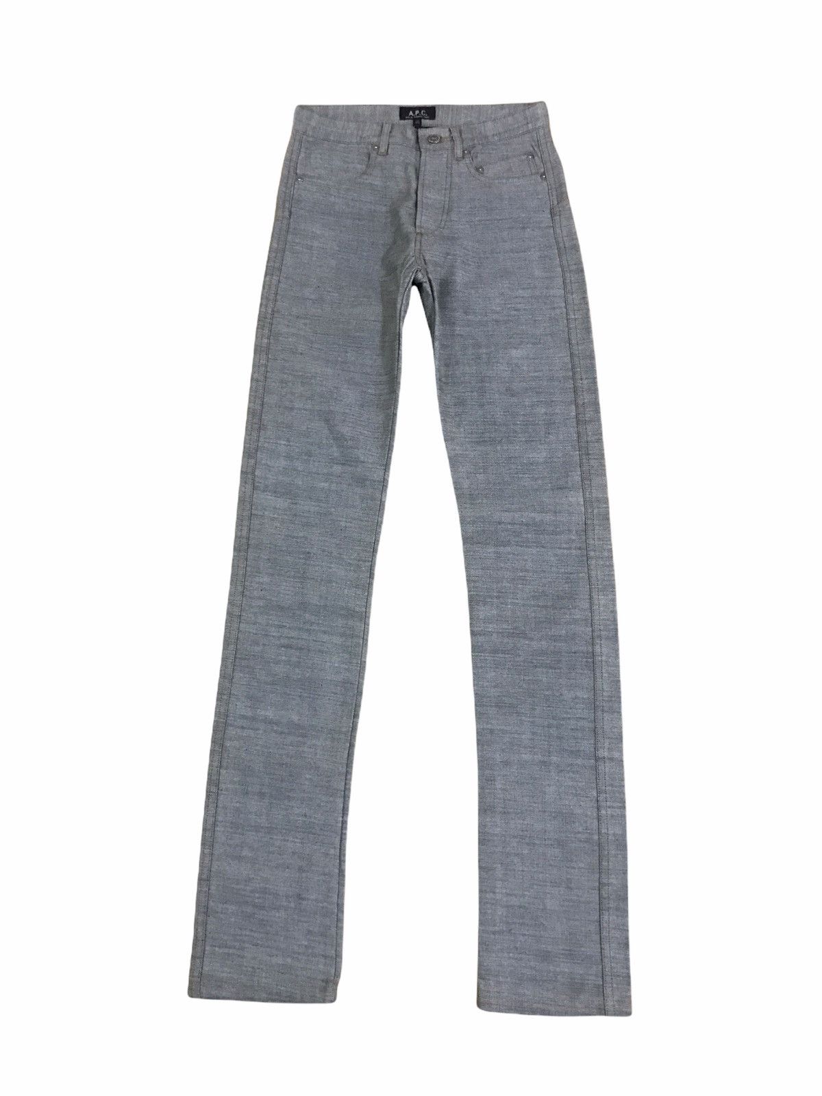 A.P.C. A.P.C Reverse Denim Pattern Button Jeans Size US 26 / EU 42 - 2 Thumbnail