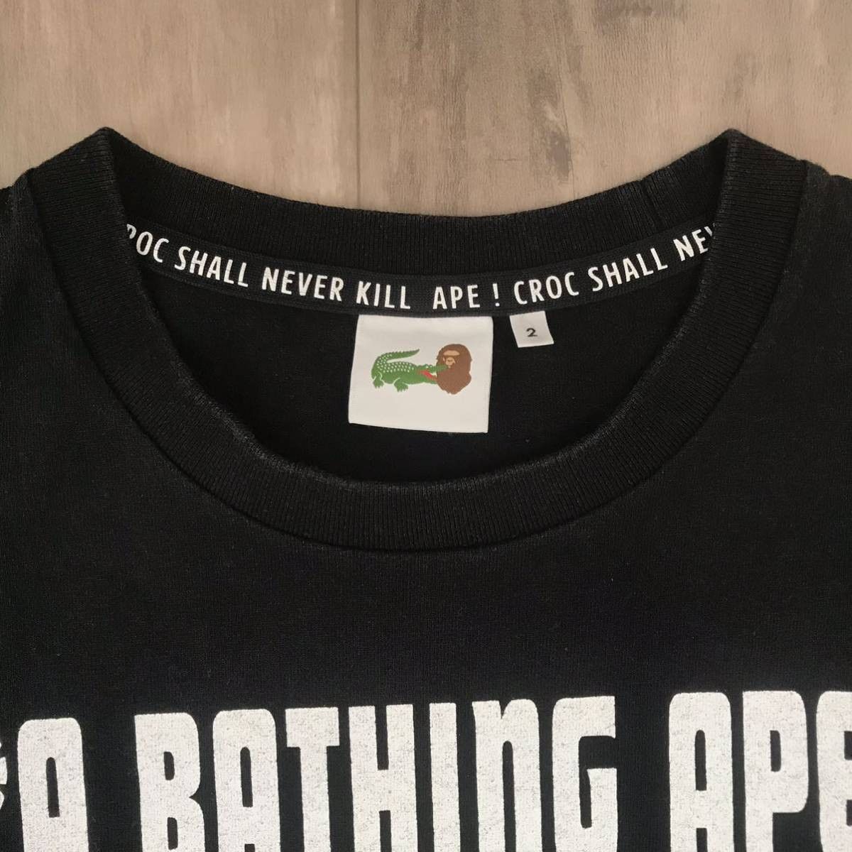Bape × Lacoste BAPE × LACOSTE L!VE CROCODILE BAPE HEAD T-shirt Size US S / EU 44-46 / 1 - 6 Thumbnail