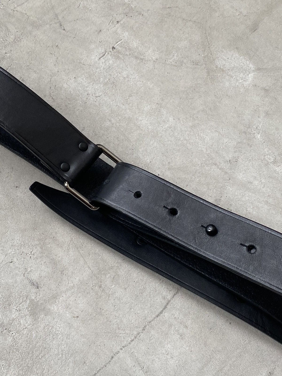 Lanvin Lanvin Belt W/ Silver & Onyx Concho Detailing Size ONE SIZE - 3 Thumbnail