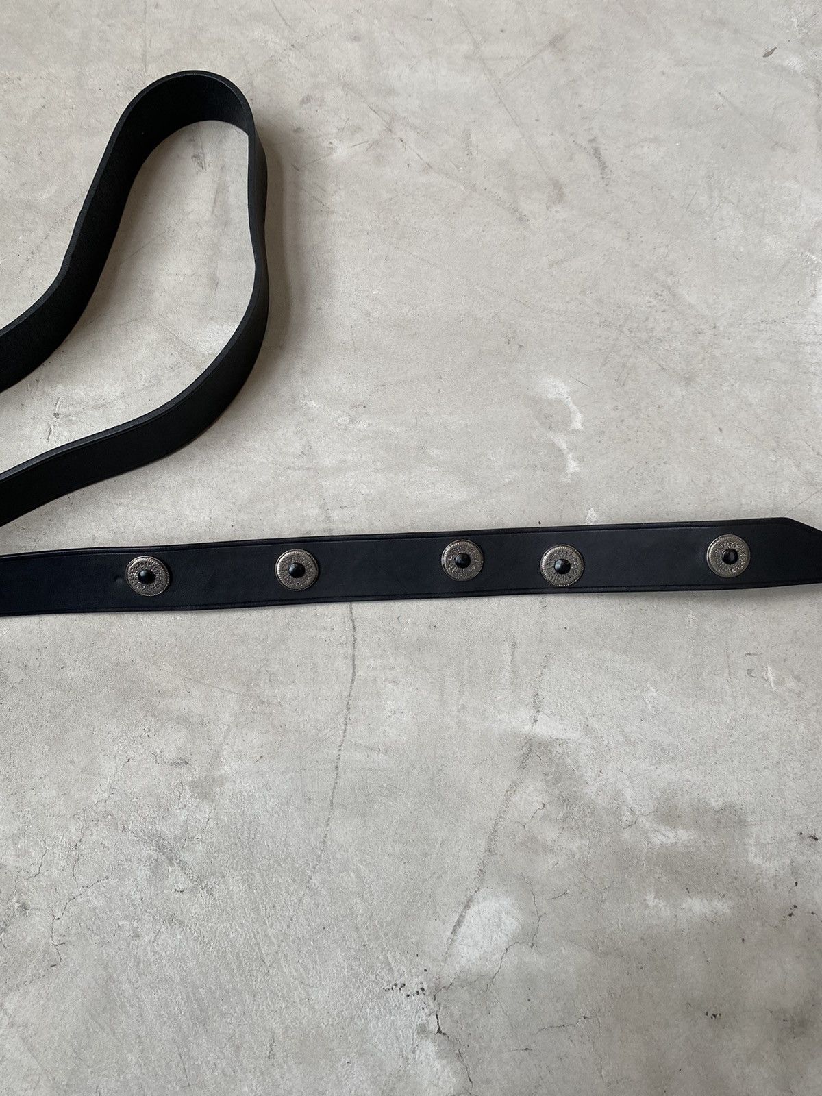 Lanvin Lanvin Belt W/ Silver & Onyx Concho Detailing Size ONE SIZE - 4 Thumbnail