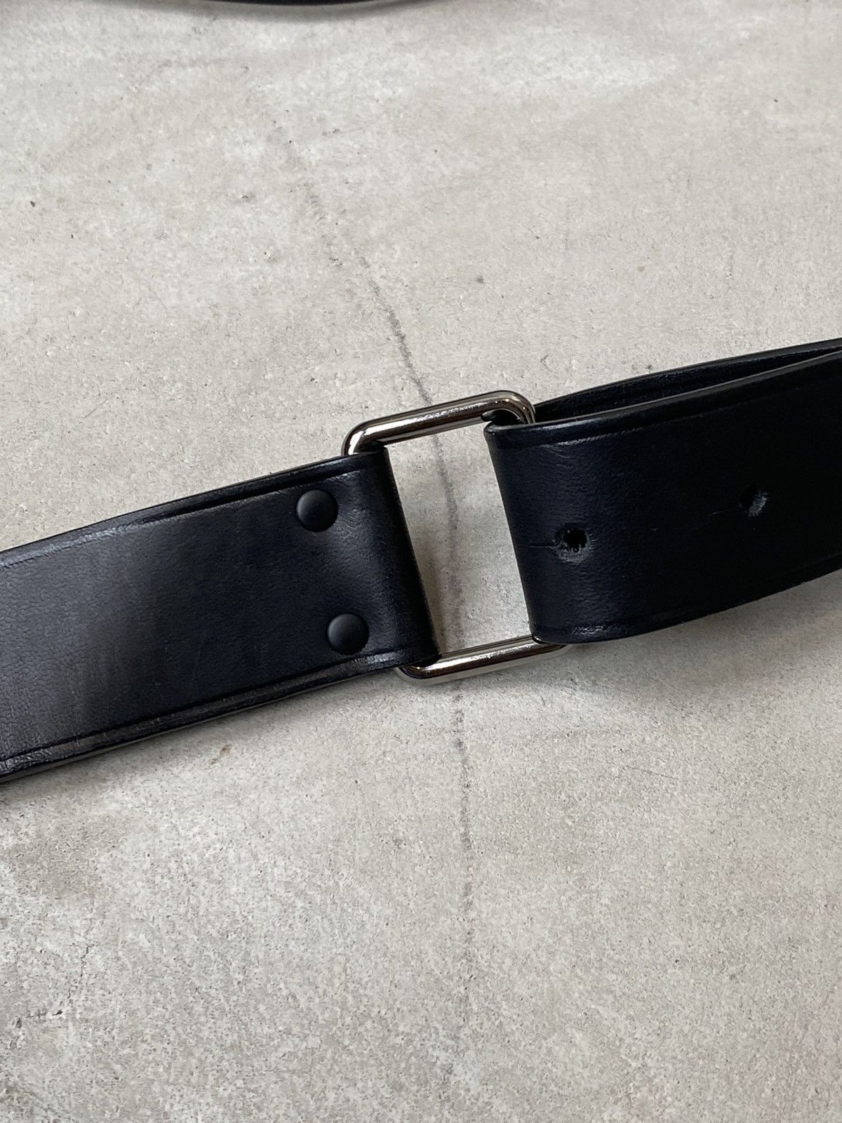 Lanvin Lanvin Belt W/ Silver & Onyx Concho Detailing Size ONE SIZE - 7 Thumbnail