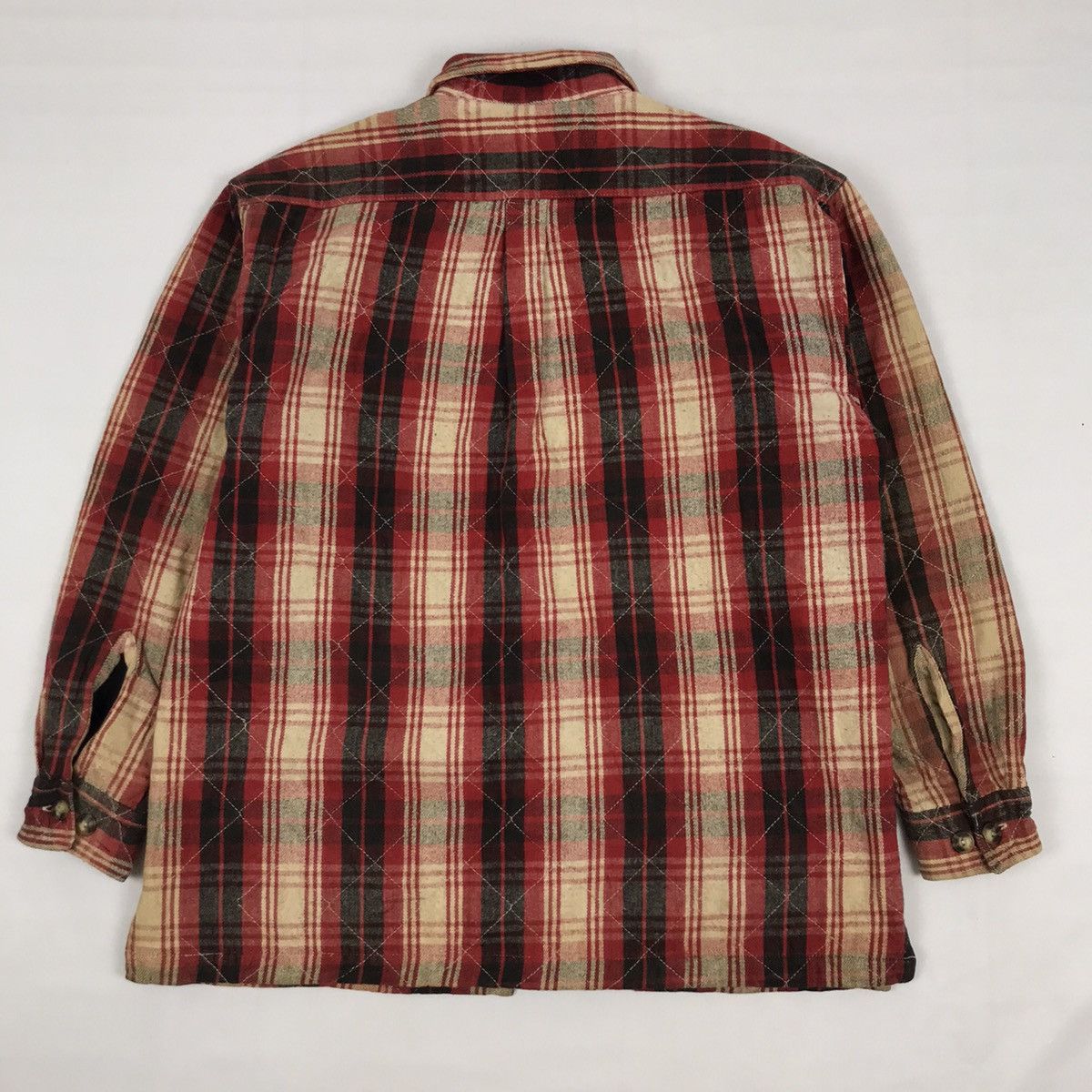 Japanese Brand × Vintage Vintage JUNGLE STORM workwear hunting quilted plaid jacket Size US L / EU 52-54 / 3 - 3 Thumbnail