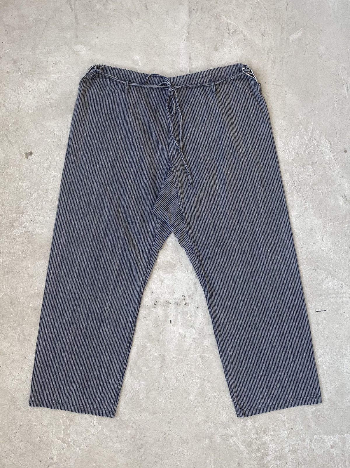 Kapital Hakama Style Drawstring Baggy Pants