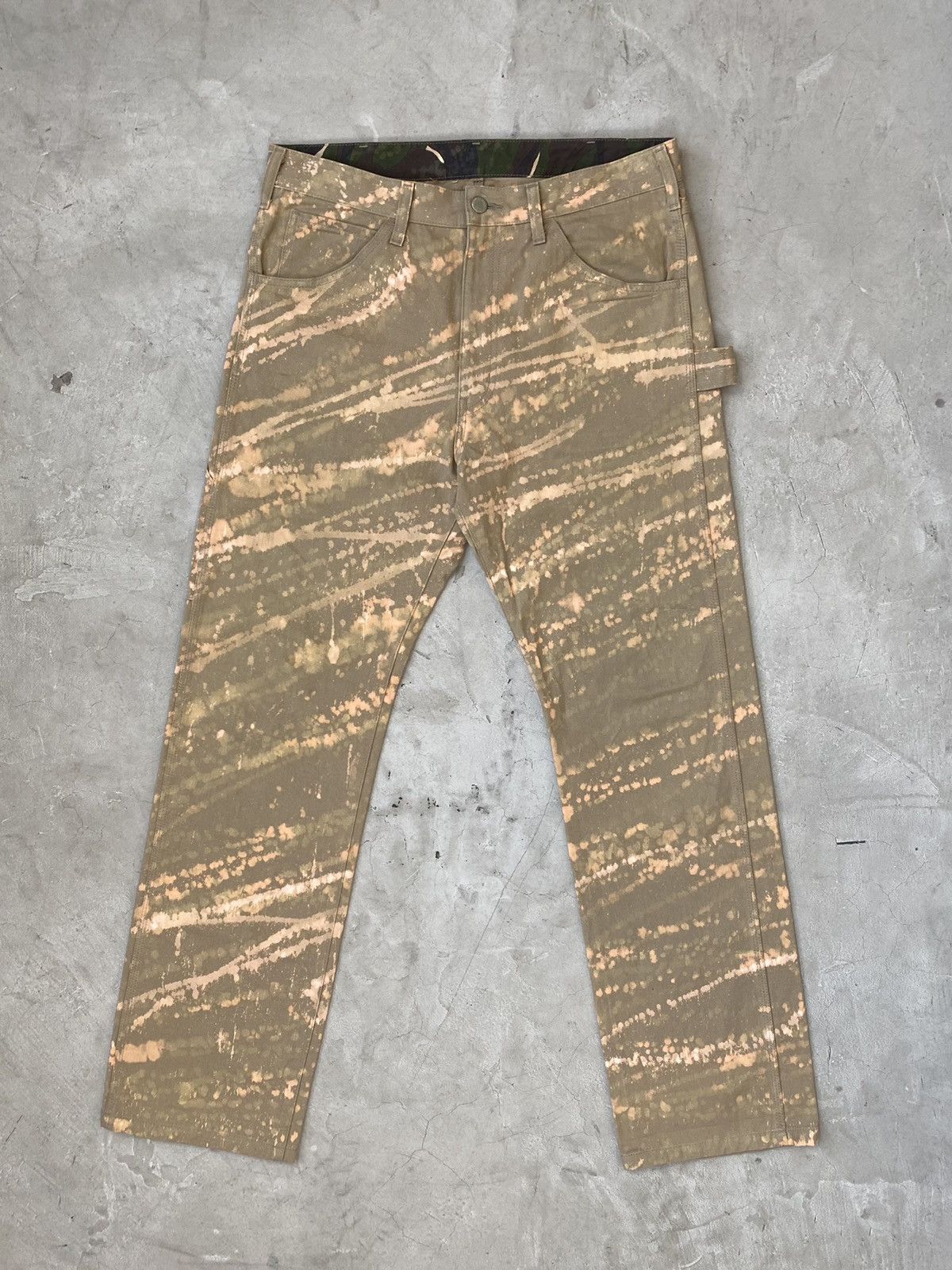 Comme des Garcons Homme Plus 2011 CdGHP Bleach Dyed Carpenter Work Pants Size US 33 - 1 Thumbnail