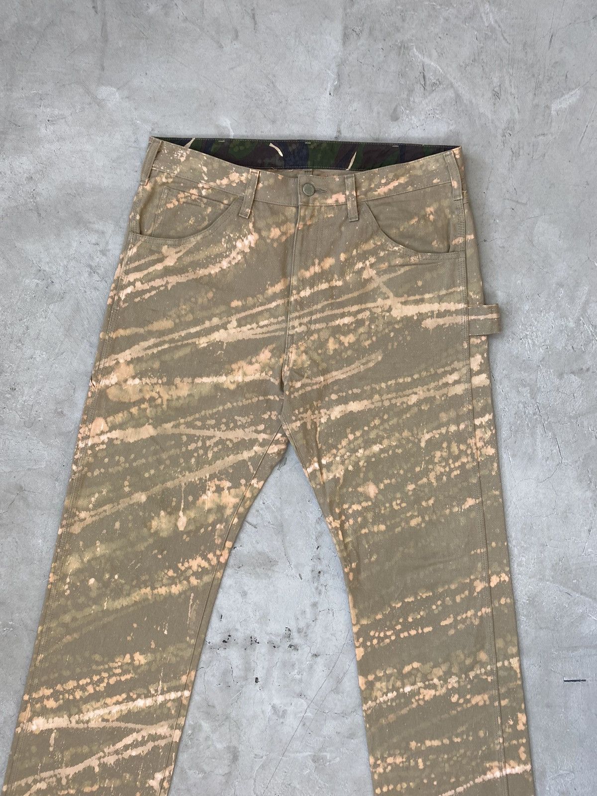 Comme des Garcons Homme Plus 2011 CdGHP Bleach Dyed Carpenter Work Pants Size US 33 - 3 Thumbnail