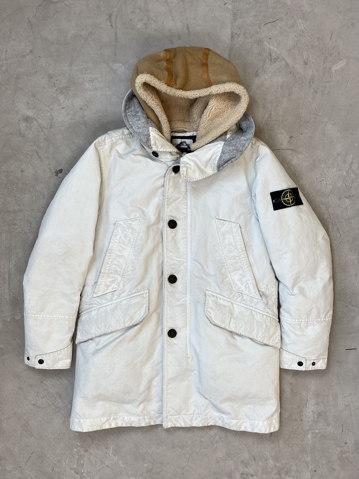 Stone Island Stone Island David TC Down Parka w/ Sherpa Sheepskin Hood Size US L / EU 52-54 / 3 - 1 Thumbnail