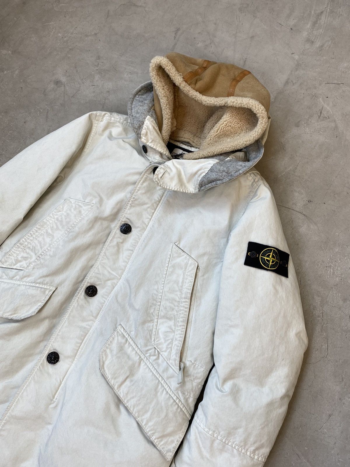 Stone Island Stone Island David TC Down Parka w/ Sherpa Sheepskin Hood Size US L / EU 52-54 / 3 - 2 Thumbnail