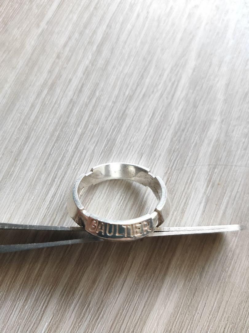 Jean Paul Gaultier .925 Silver Logo Ring Size ONE SIZE - 3 Thumbnail