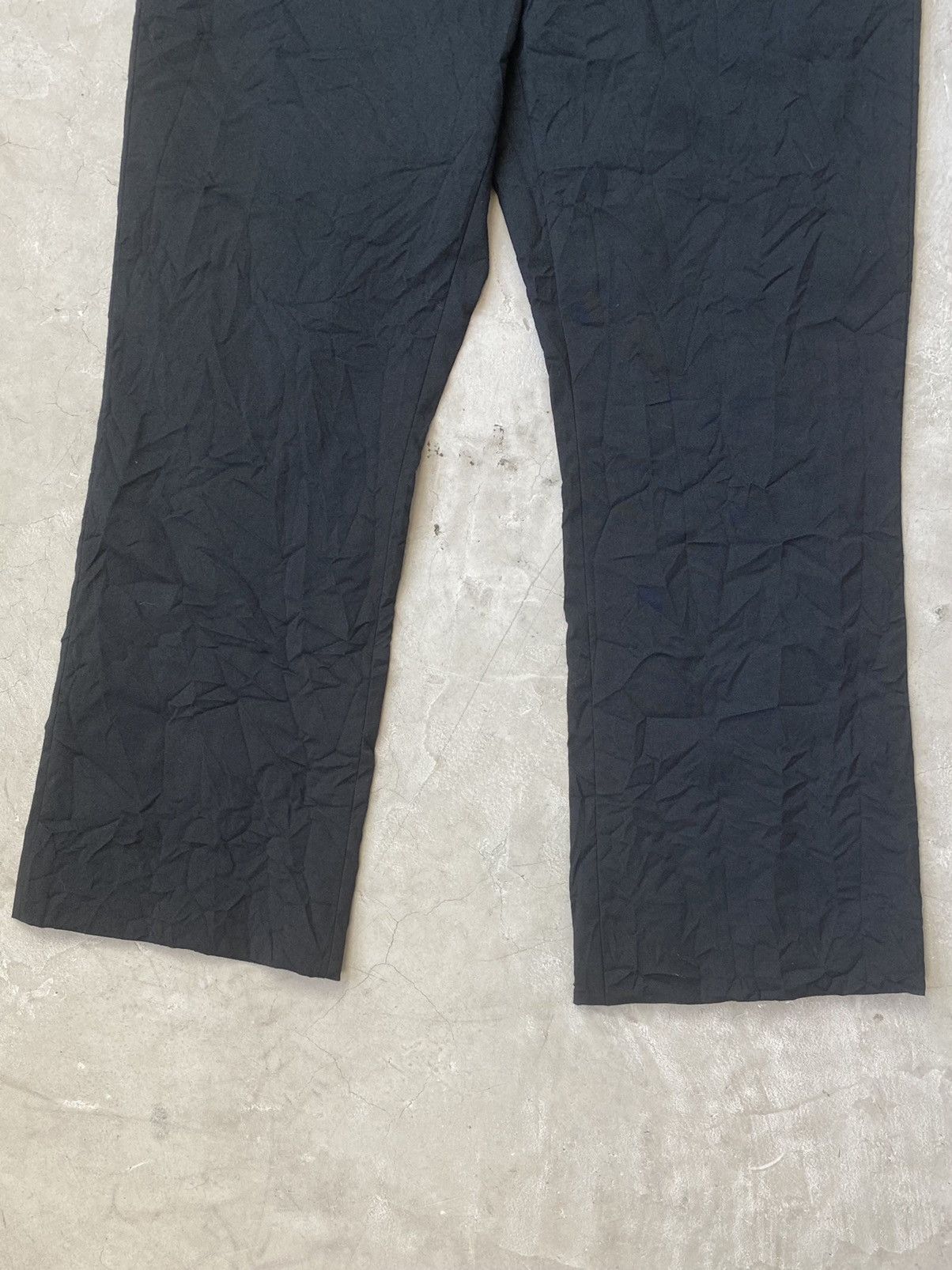 Acne Studios Acne Studios Crushed Wool Raw Edge Flared Trousers Size US 34 / EU 50 - 3 Thumbnail