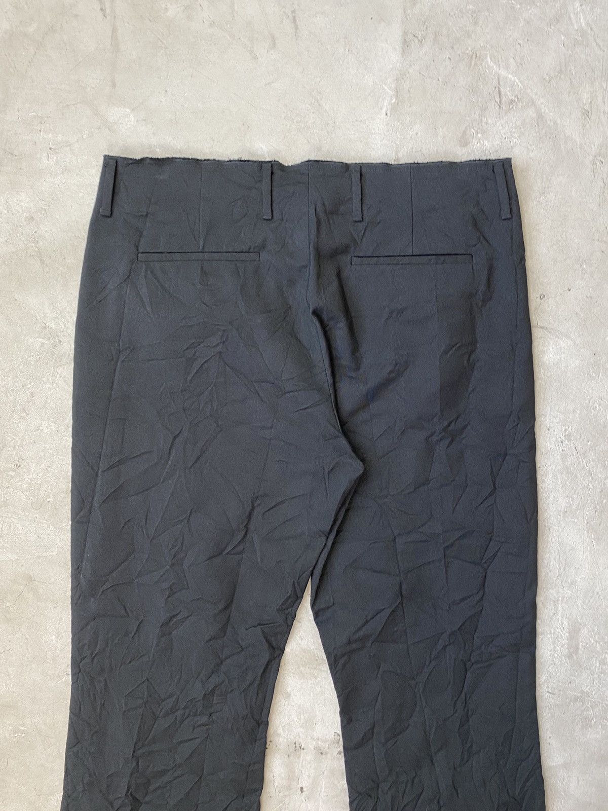 Acne Studios Acne Studios Crushed Wool Raw Edge Flared Trousers Size US 34 / EU 50 - 6 Thumbnail