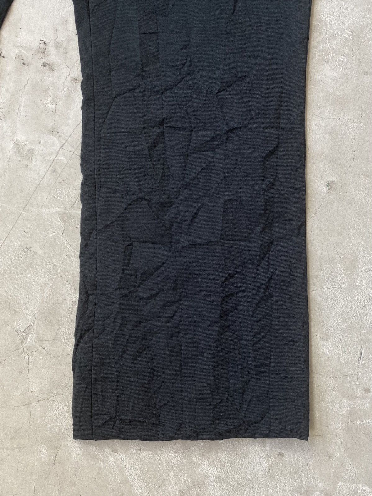 Acne Studios Acne Studios Crushed Wool Raw Edge Flared Trousers Size US 34 / EU 50 - 4 Thumbnail