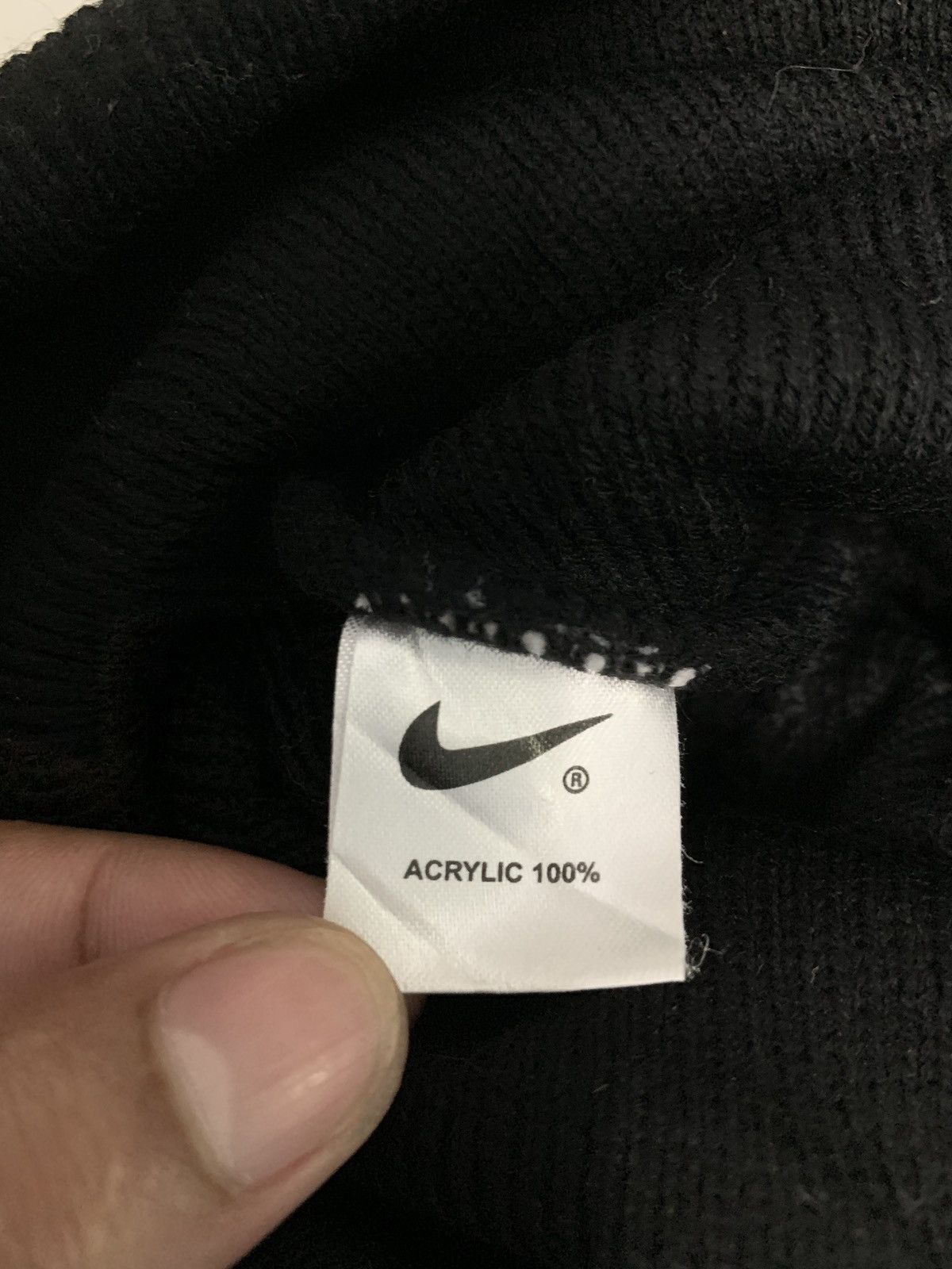 Nike × Vintage Vintage 80s Big Logo Embroidery Swoosh Nike Beanie Cap Size ONE SIZE - 4 Thumbnail