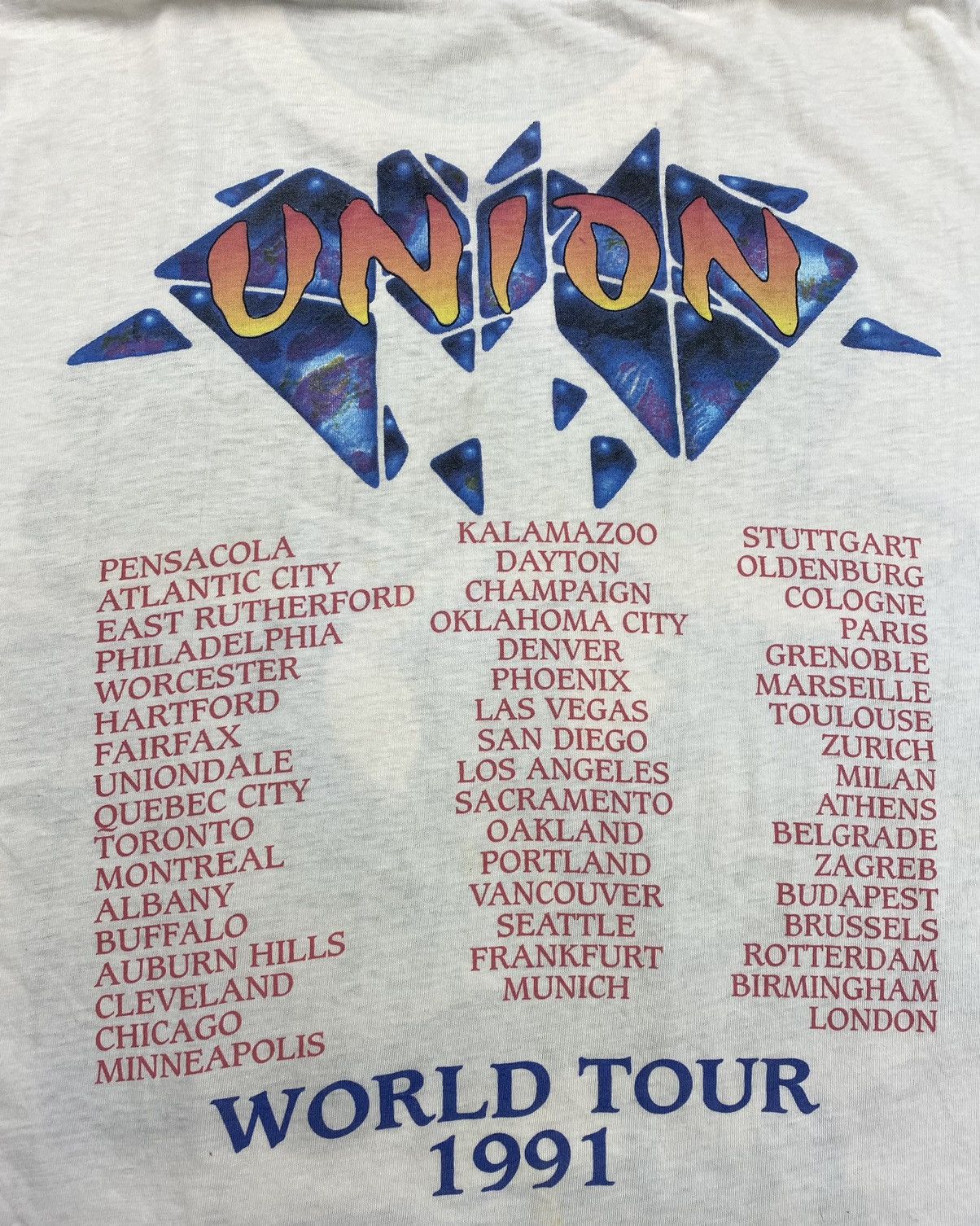 Band Tees × Union LA × Vintage Brockum 1991 YES Union Tour Band Tee Relayer Size US L / EU 52-54 / 3 - 6 Thumbnail