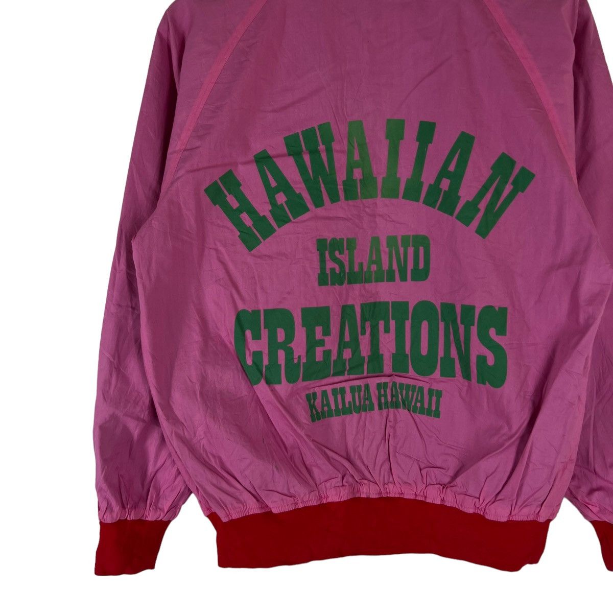 Japanese Brand VINTAGE BOMBER JACKET VARSITY BIG LOGO HAWAIIAN ISLAND Size US M / EU 48-50 / 2 - 7 Thumbnail