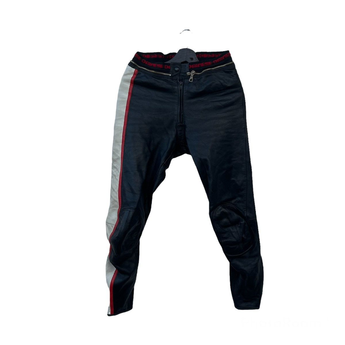 Japanese Brand VINTAGE LEATHER PANTS RACING SPORT MOTOR CROSS WEAR Size US 30 / EU 46 - 1 Thumbnail