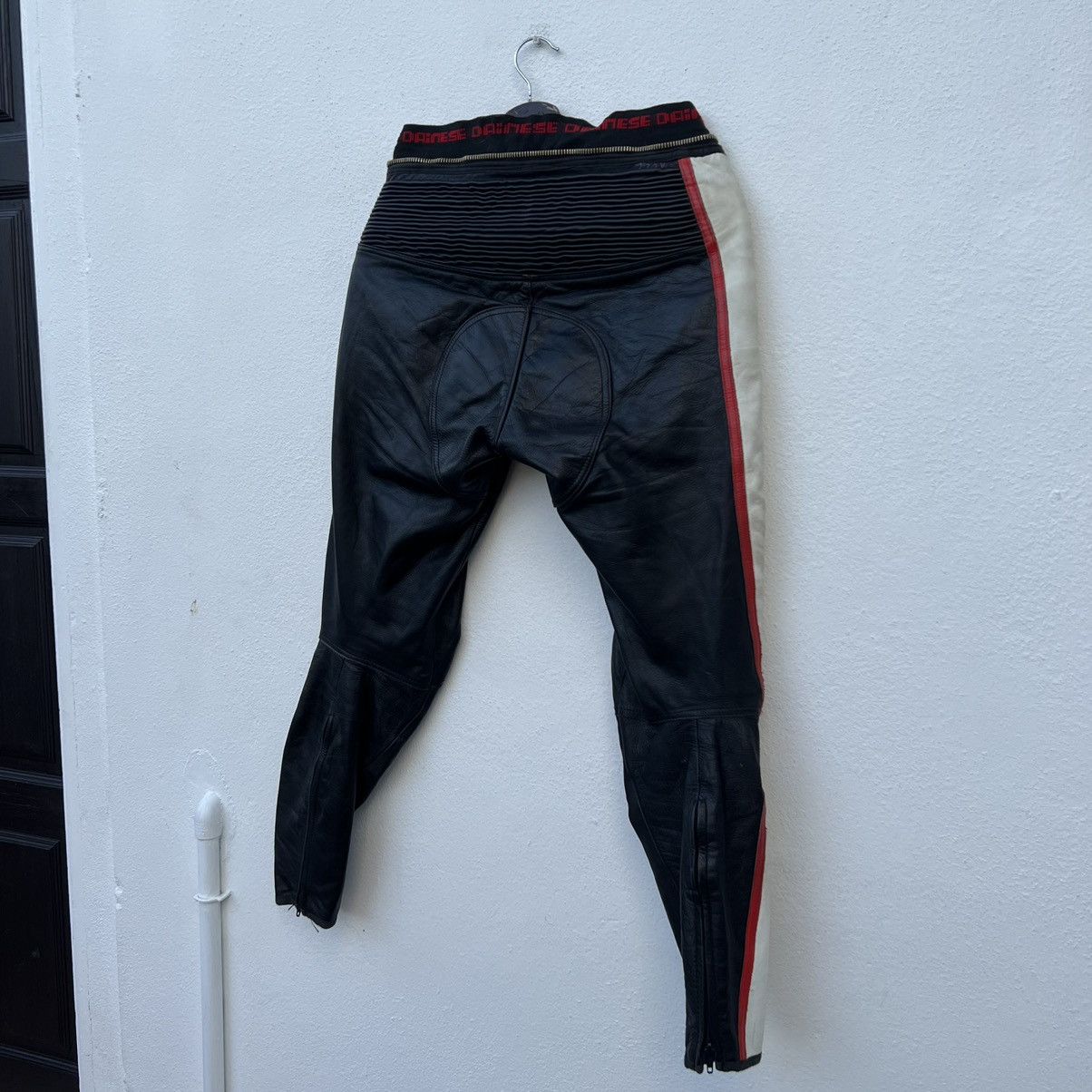 Japanese Brand VINTAGE LEATHER PANTS RACING SPORT MOTOR CROSS WEAR Size US 30 / EU 46 - 8 Thumbnail