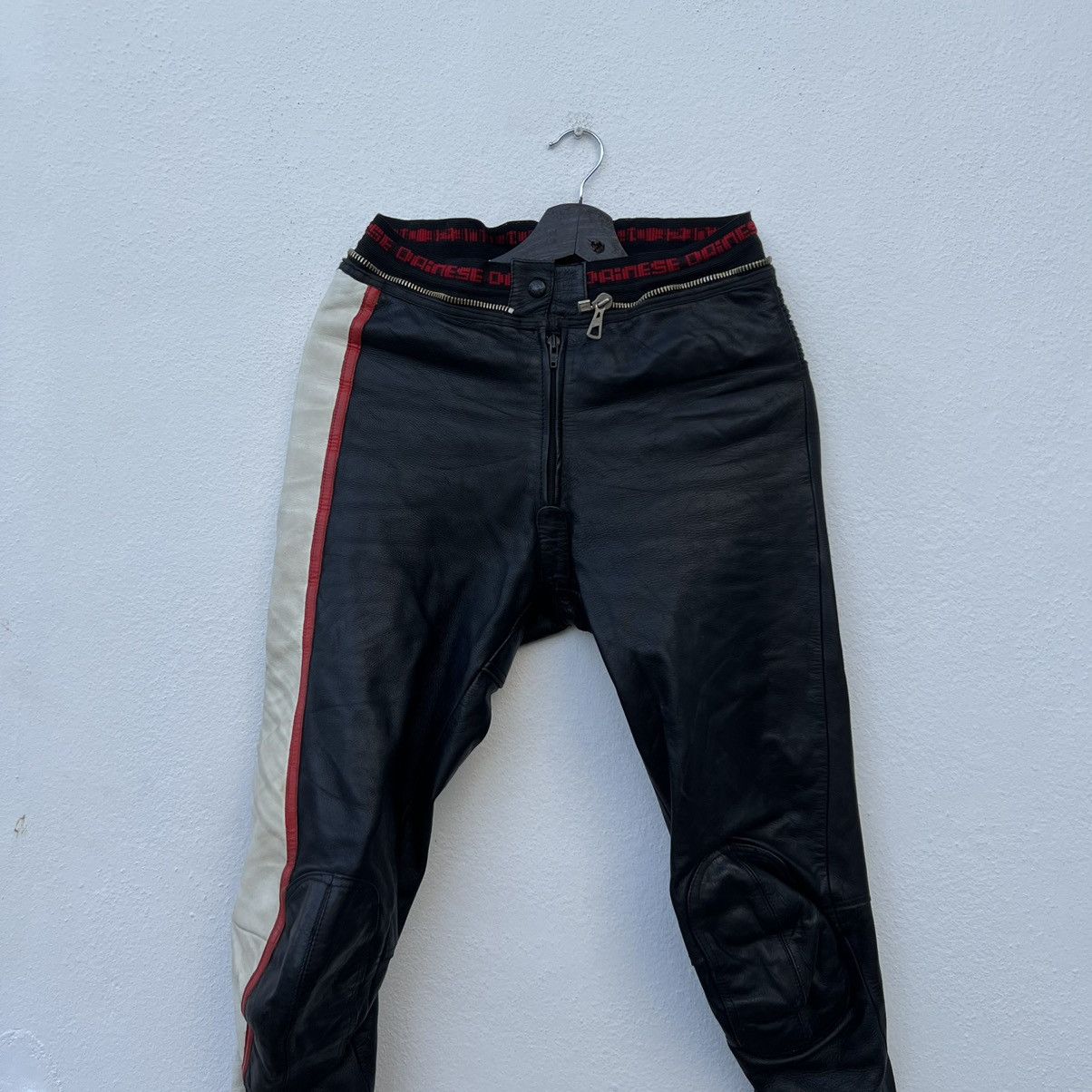 Japanese Brand VINTAGE LEATHER PANTS RACING SPORT MOTOR CROSS WEAR Size US 30 / EU 46 - 3 Thumbnail