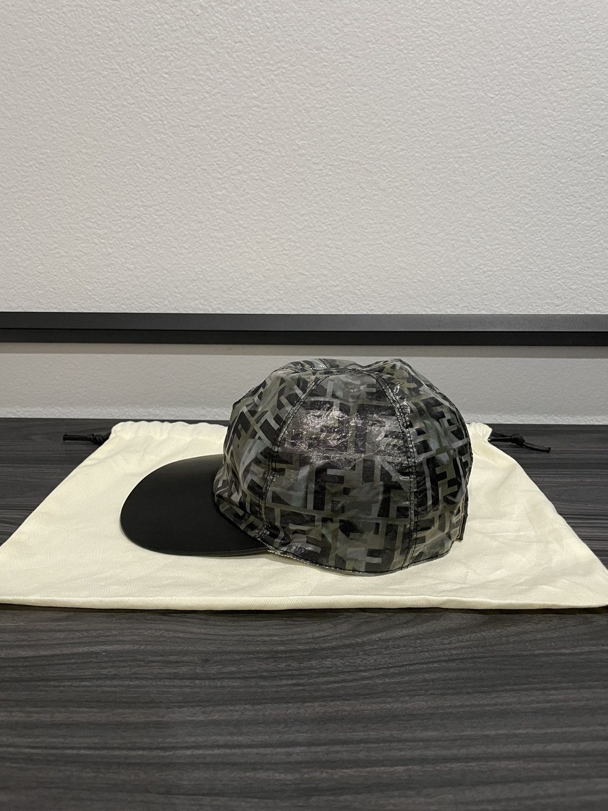 Fendi FENDI “Forever Fendi” camo leather cap baseball hat Size ONE SIZE - 5 Thumbnail