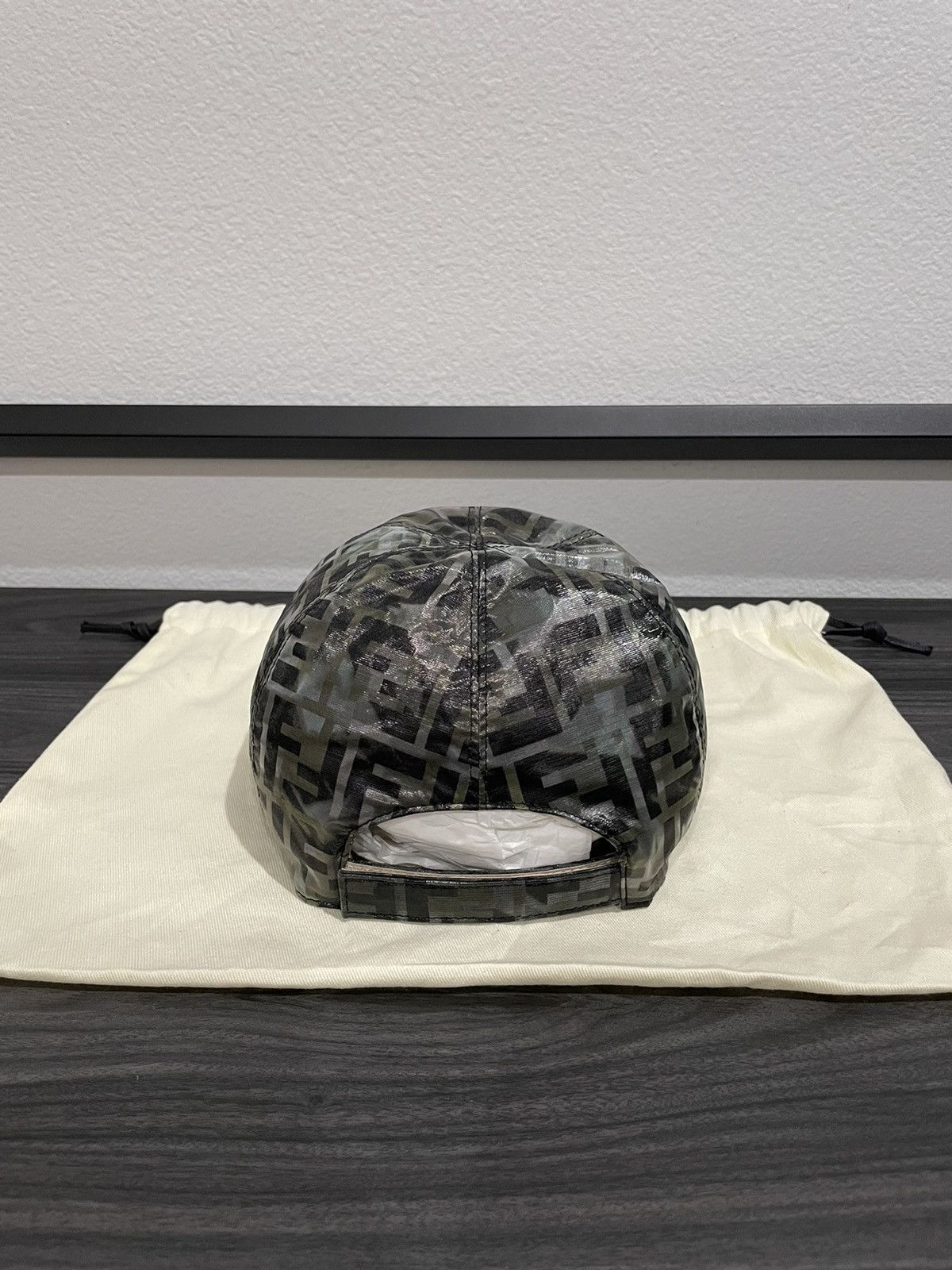 Fendi FENDI “Forever Fendi” camo leather cap baseball hat Size ONE SIZE - 6 Thumbnail