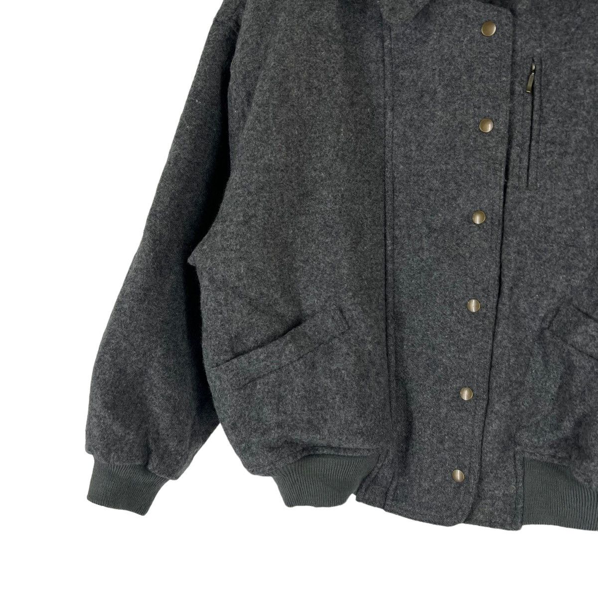 Japanese Brand VINTAGE BOMBER WOOL JACKET TBIS STUDIO INSPIRED ISSEY MIYAKE Size US M / EU 48-50 / 2 - 4 Thumbnail