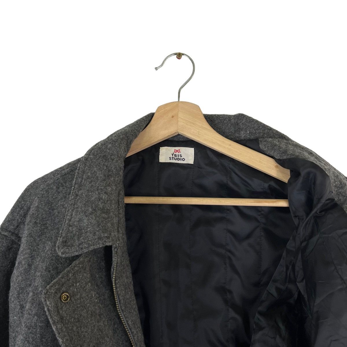Japanese Brand VINTAGE BOMBER WOOL JACKET TBIS STUDIO INSPIRED ISSEY MIYAKE Size US M / EU 48-50 / 2 - 8 Thumbnail
