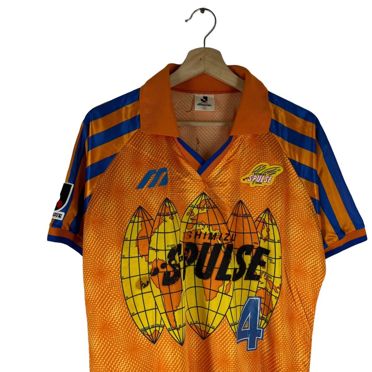 Japanese Brand VINTAGE JERSEY 90’s MIZUNO JAPAN SHIMUZA SPULSE BIG LOGO Size US L / EU 52-54 / 3 - 4 Thumbnail