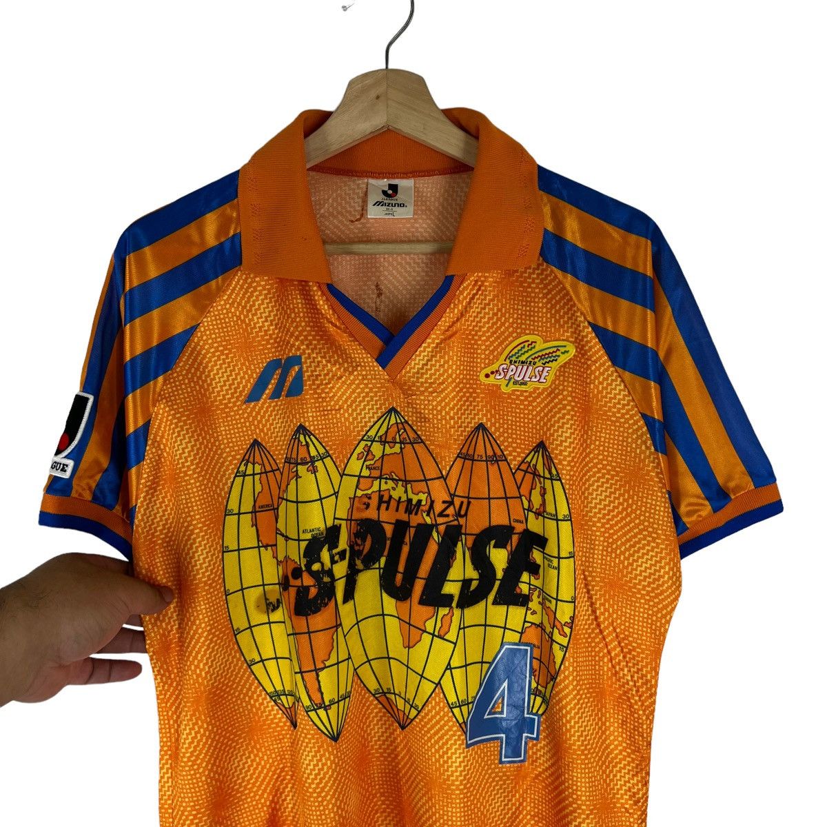 Japanese Brand VINTAGE JERSEY 90’s MIZUNO JAPAN SHIMUZA SPULSE BIG LOGO Size US L / EU 52-54 / 3 - 2 Thumbnail