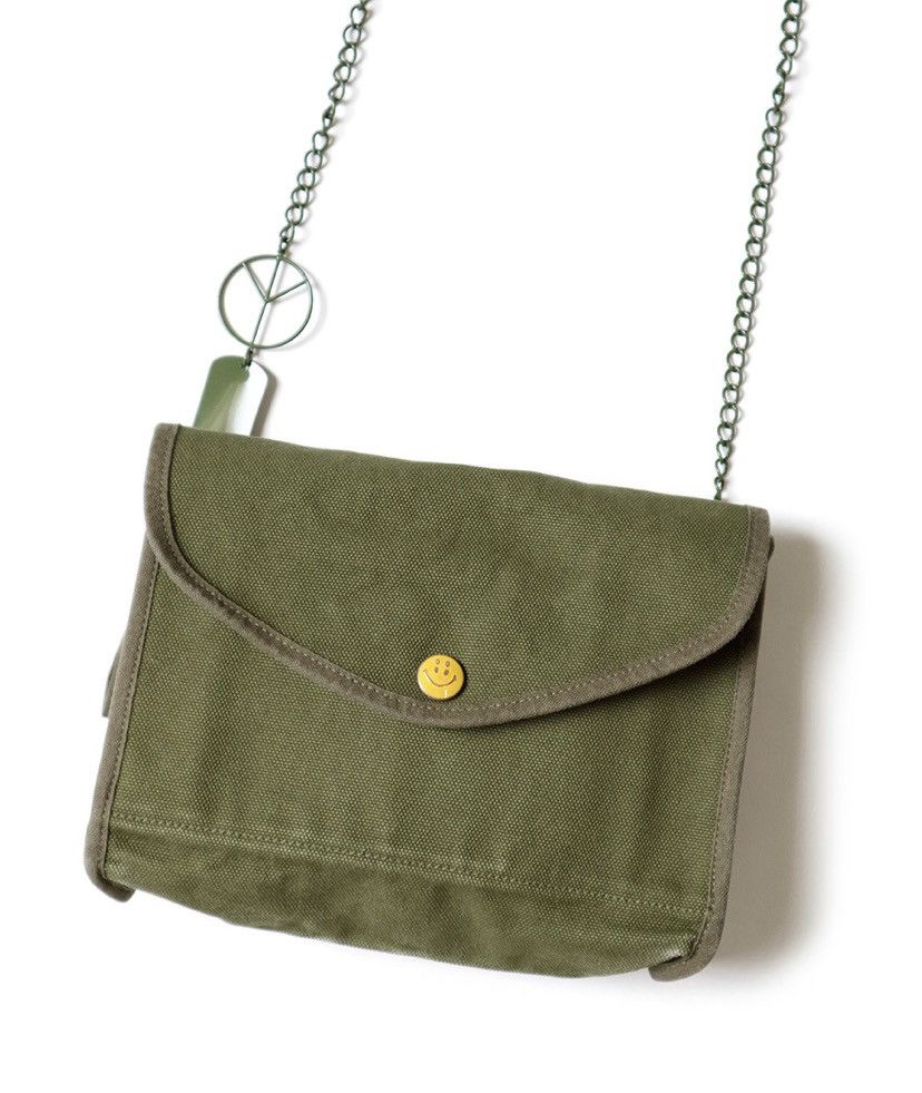 KAPITAL - キャンバス ARMYランチBOX BAG（小） - BLUE NEON