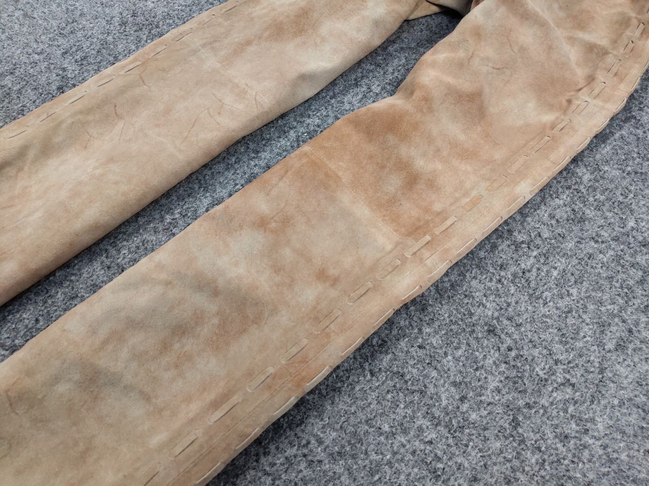 Leather Vintage Japanese suede leather Strap Bondage Trousers Pants Size 34" / US 12 / IT 48 - 5 Thumbnail