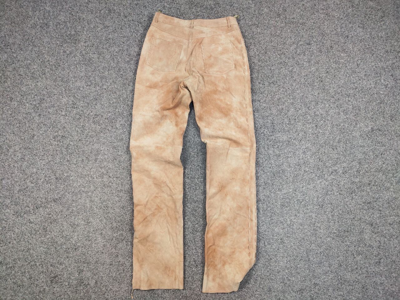 Leather Vintage Japanese suede leather Strap Bondage Trousers Pants Size 34" / US 12 / IT 48 - 14 Thumbnail