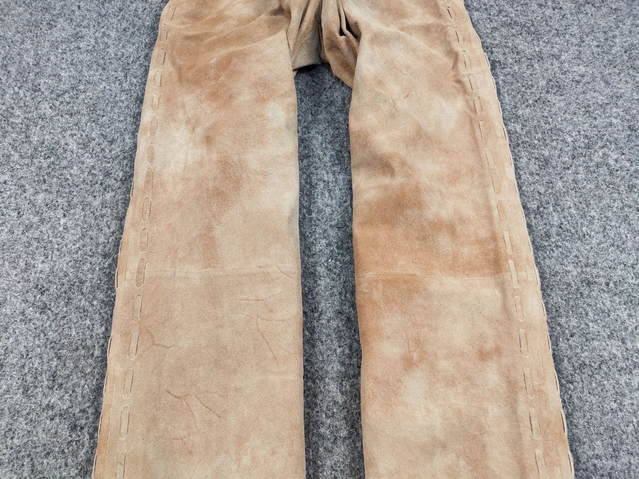 Leather Vintage Japanese suede leather Strap Bondage Trousers Pants Size 34" / US 12 / IT 48 - 9 Thumbnail