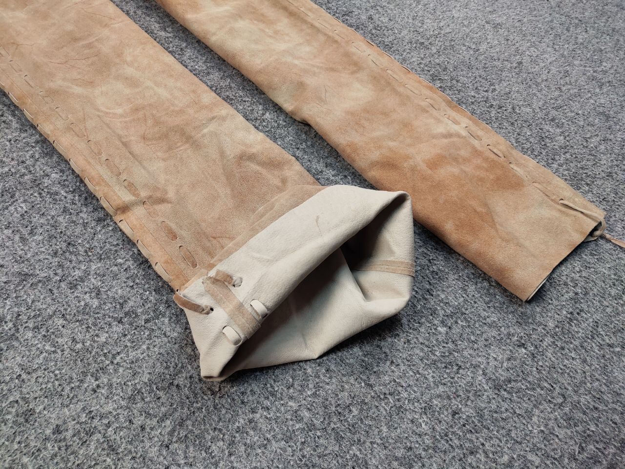 Leather Vintage Japanese suede leather Strap Bondage Trousers Pants Size 34" / US 12 / IT 48 - 10 Thumbnail