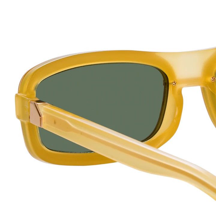 Y/Project New Y/Project Linda Farrow Rectangular Sunglasses Yellow Size ONE SIZE - 4 Thumbnail