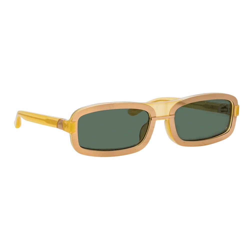 Y/Project New Y/Project Linda Farrow Rectangular Sunglasses Yellow Size ONE SIZE - 3 Thumbnail
