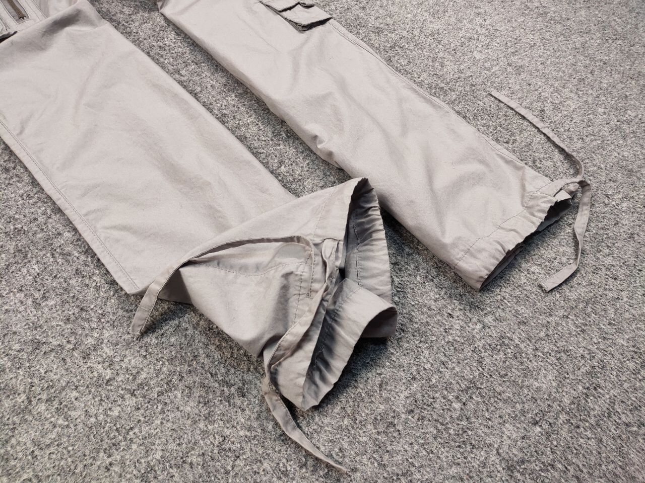 Japanese Brand Vintage 90's Japanese Bondage Zip Bootcut Gray Cargo Pants Size US 31 - 10 Thumbnail