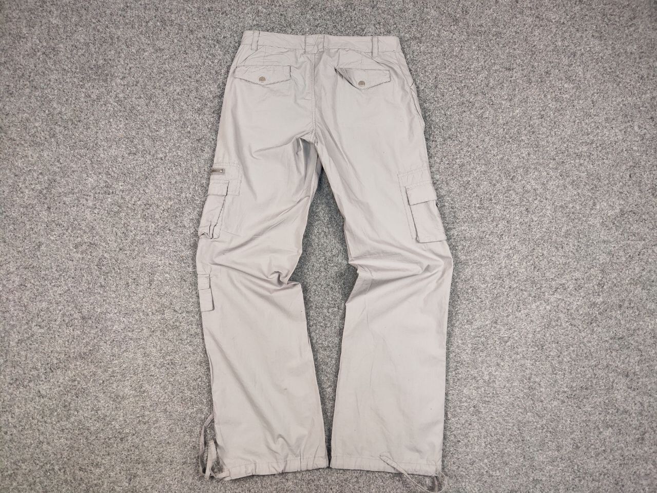 Japanese Brand Vintage 90's Japanese Bondage Zip Bootcut Gray Cargo Pants Size US 31 - 15 Thumbnail